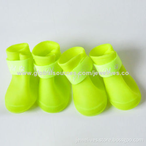 Candy fashionable rubber waterproof pet dog shoes